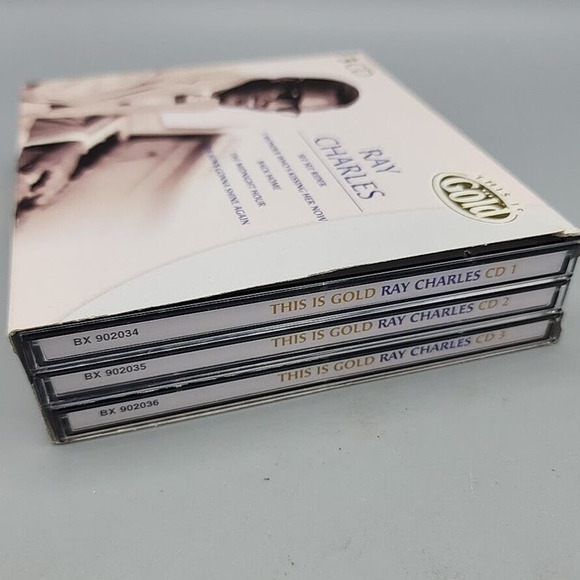 Ray Charles This is Gold 3-CD Box Set 2004 45 Songs Classic Blues R&B Music - Picture 4 of 11